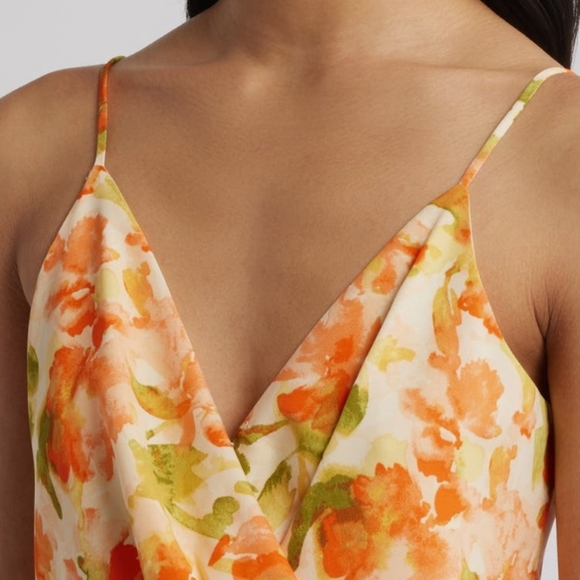 CHELSEA28 FAUX WRAP MIDI DRESS SZ SMALL - Picture 6 of 15